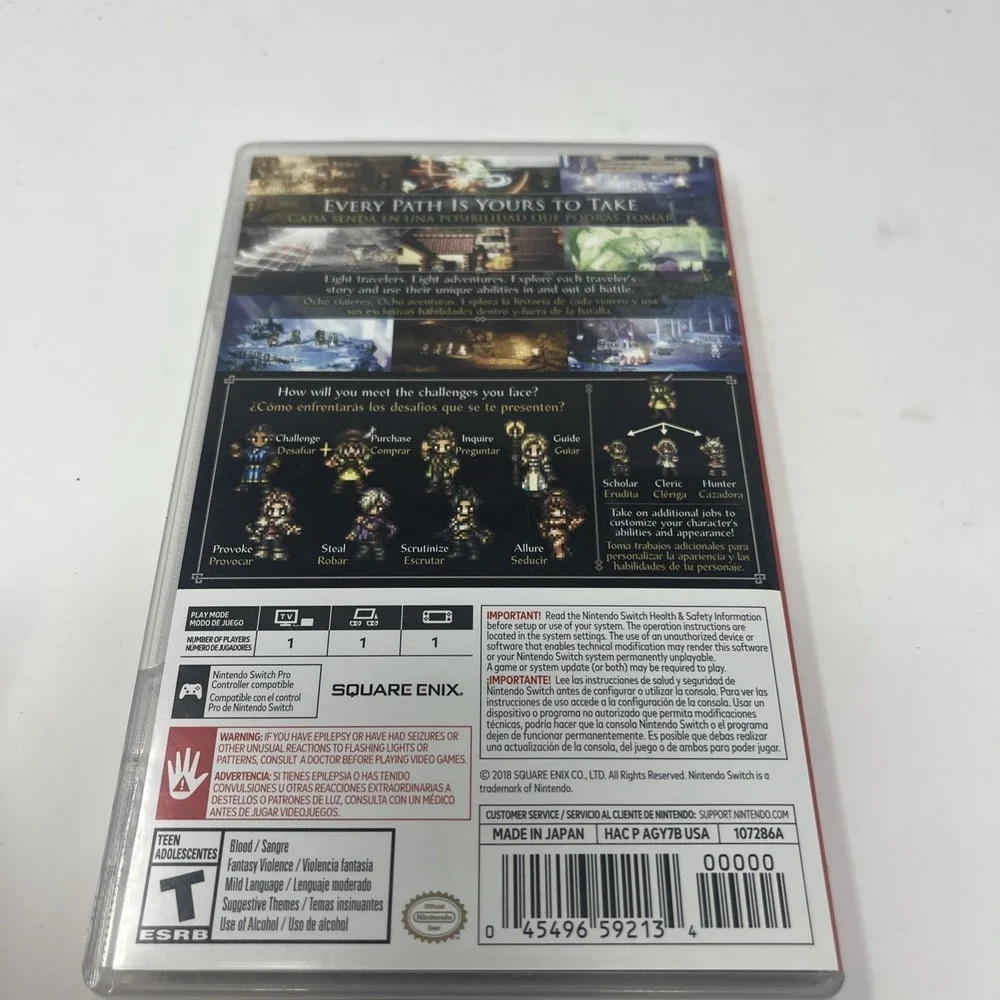Octopath Traveler (Nintendo Switch, 2018)
